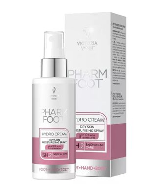 Pharm Foot Hydro cream nawilżający spray do suchej skóry 10% mocznika i humektanty 150 ml