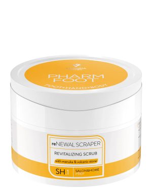 Pharm Foot reNEWAL scraper rewitalizujący peeling z ekstraktem z miodu manuka i kamieniem wulkanicznym 200 g